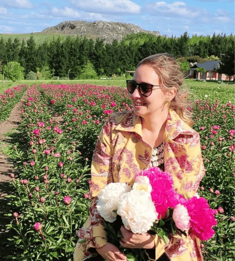 Preservación de peonias y armado de ramo